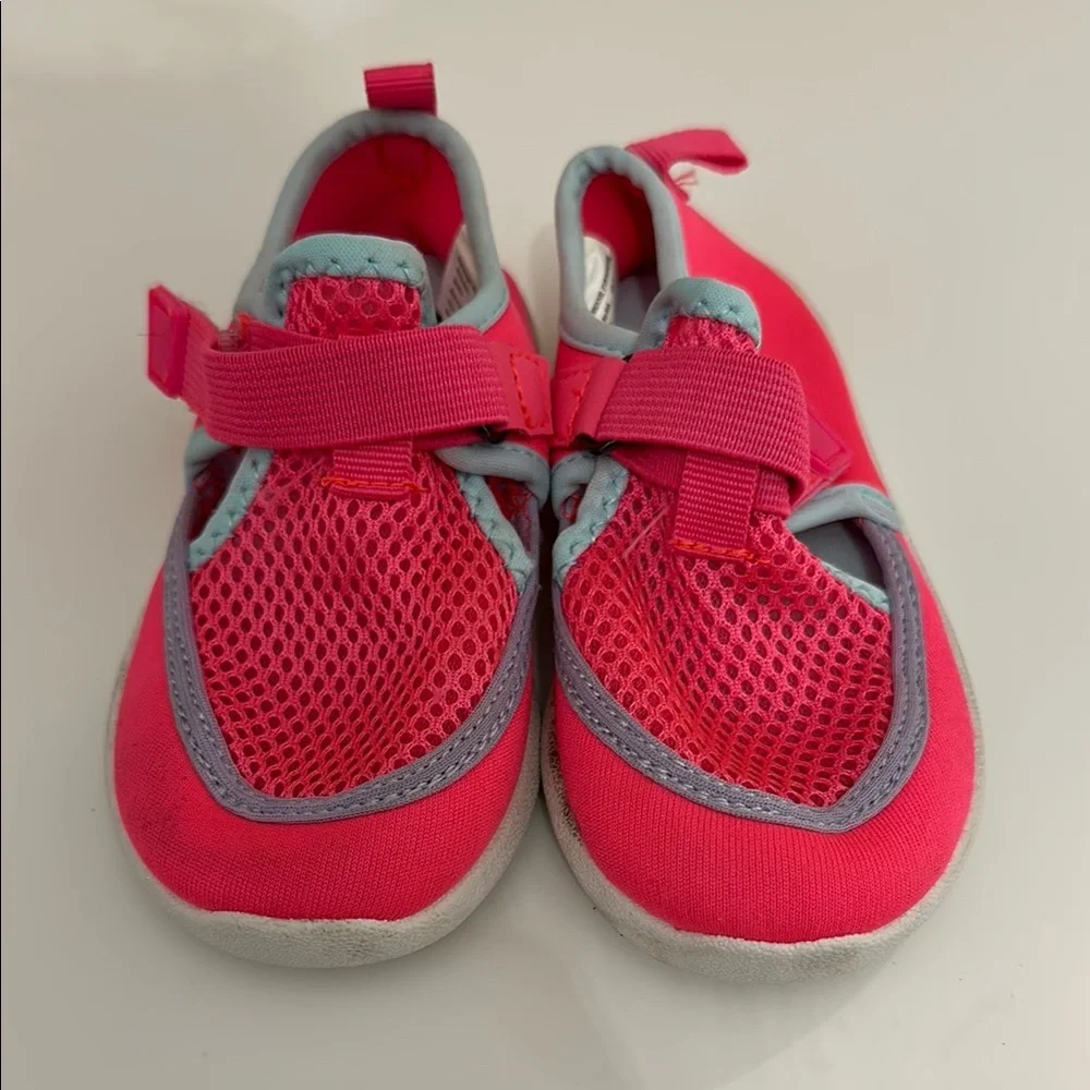 Wonder Nation Pink and Gray Water Shoes with Velcro Strap